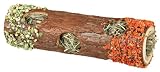 Trixie 60770 Natural Snack Tube Tunnel mit Heufüllung für kleine Nagetiere und Kaninchen (Hibiskusblüten, 20 cm / 25 g), 1 Stück (1er Pack)