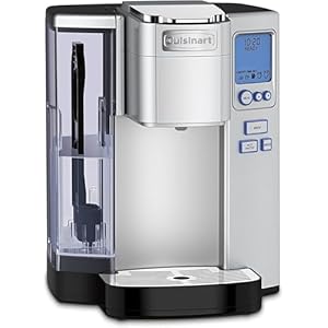 Cuisinart Coffee Maker, Single Serve 72-Ounce Reservoir Coffee Machine, Programmable Brewing & Hot Water Dispenser, Stainless Steel, SS-10P1,Silver