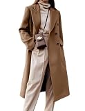 IDEALSANXUN Long Wool Coats for Women 2026 Fall Winter Double Breasted Trench Coats...
