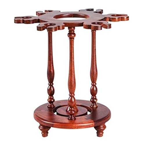 Portabotellas de vino de madera estilo chino sólido miniatura 1