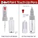 TCP Global 2-in-1 Paint Touch-Up Pens (12-Pack) - 10ml Fillable Applicator for Car Chips & Scratches - Precision Fine Tip Writer Pen Brush