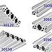 WOHATOO 3030/3060/3090/30120/30150 T Slot Industrial Aluminium Profile, Aluminium Alloy Extrusion Rail 1pc(30120X500MM)