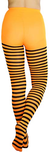 Image of ToBeInStyle Women's Nylon Horizontal Striped Tights