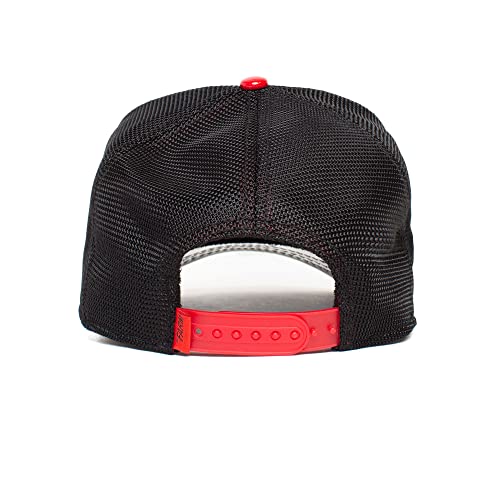 Goorin Bros. The Farm Unisex High Shine Faux Leather Adjustable Snapback Trucker Hat, Black (Goaty Mcgoatface), One Size #TOP3