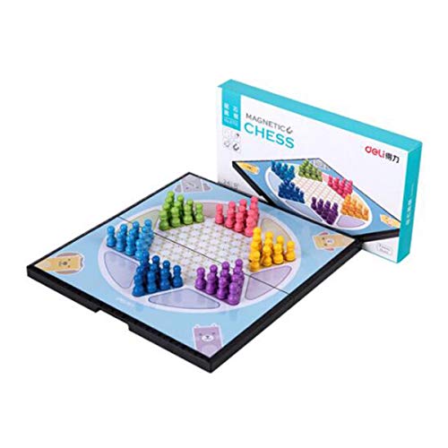 Preisvergleich Produktbild SHENGSHIHUIZHONG Chinese Checkers, Checkers, Halma, Checkers Magnet Folding Checkers Checkers Große tragbare Tischspiele Schachspielzeug Tischspiele Magnetic Chess J-01 (Size : 29 * 15 * 2cm)