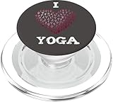 yoga i love herz joga sport yogaworkshop yogareise om PopSockets PopGrip für MagSafe