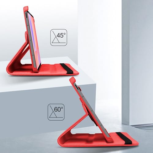 Image of TGK 360 Rotatable Flip Cover for Samsung Galaxy Tab S10 Lite 5G 10.9 inch Case Model SM-X400 /SM-X406B 2025 (Red)