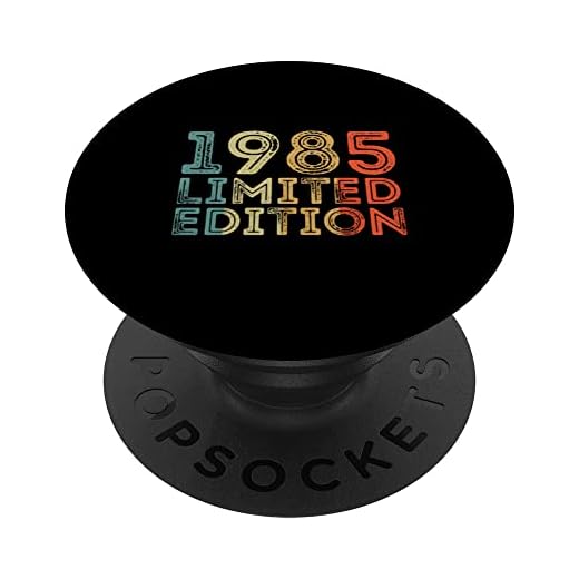 1985 Cumpleaños Vintage Retro PopSockets PopGrip Intercambiable