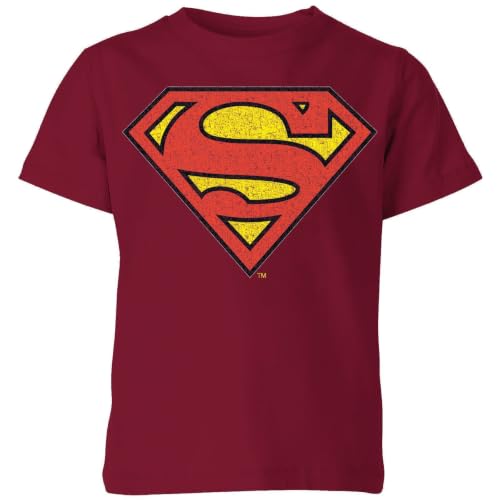 Image of Official Superman Crackle Logo Kids T-Shirt Black - YXL