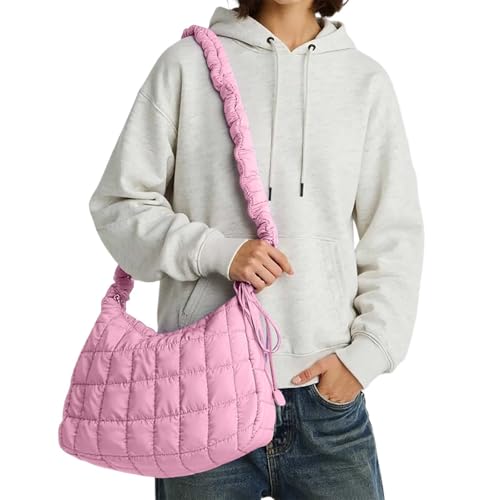 Sac à bandoulière minimaliste en taille unique au design rose épuré et chic