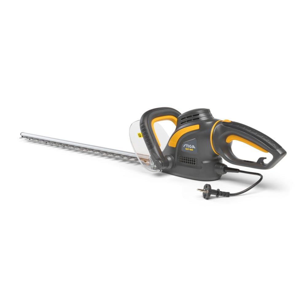 STIGA SHT 600 Tagliasiepi Elettrico - 600 W, Lama 61 cm a Doppia Azione, Impugnatura Rotante 180°, 2400 SPM, Leggero ed Ergonomico