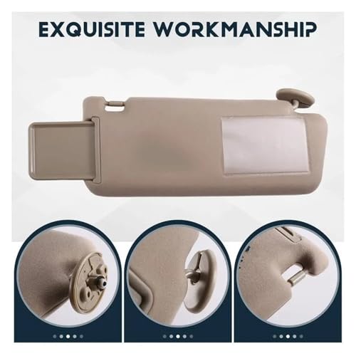 Pare-soleil Tacoma 2005-2012 beige anti-éblouissement conducteur passager - 5