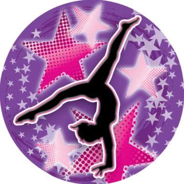 Crown Awards Gymnastics Star Confetti Gold Rhinestone Pin, Gold Gymnastics Pins, 1 Pack