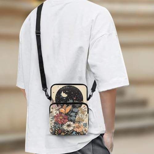 Double Layer Crossbody Bag for Women Lightweight Travel Purse Small Messenger Bags Phone Key Wallet Satchel Clutch2