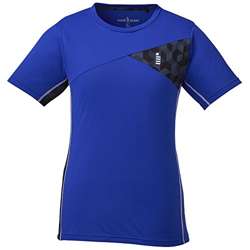 ゴーセン レディース ソフトテニス バドミントン ゲームシャツ 速乾 軽量 ドライ T1821 ロイヤルブルー S