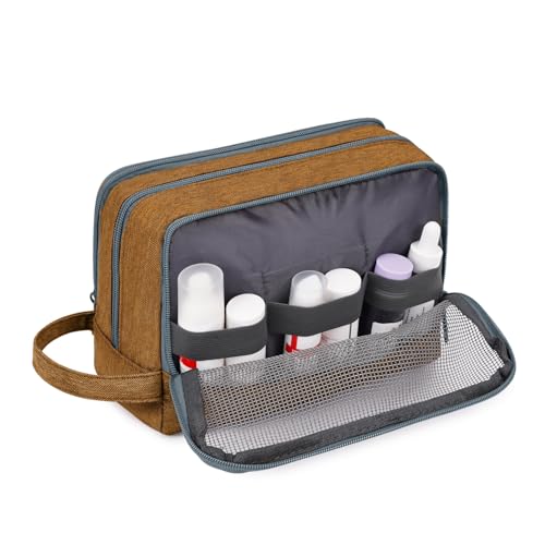 Image of WANDF Travel Toiletry Bag for Men, Small Dopp Kit for Toiletries