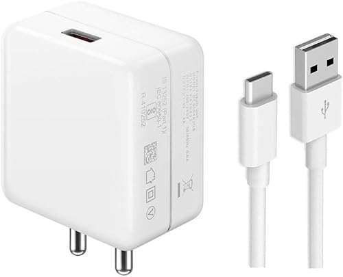 80W Fast Type-C Charger for Land Rover Range Rover Velar Charger Original Adapter Like Mobile Charger Fast QC 5.0 Quick Charger with Type C USB Data Cable (VS-5,WHT)