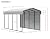 Arrow Carports Galvanized Steel Carport, with 1-Sided Enclosure, Compact Car Metal Carport Kit, 10' x 20' x 9', Charcoal