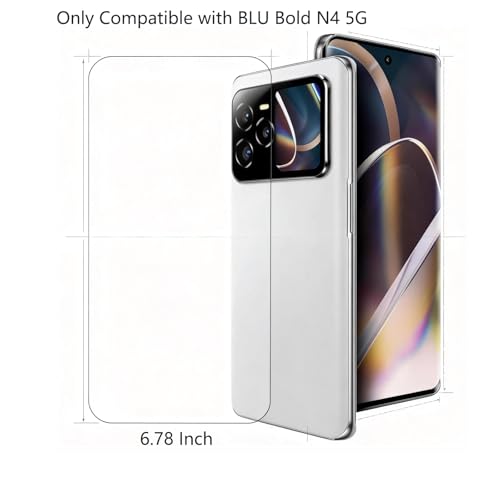 Image of NEOYUK Tempered Glass Screen Protector for BLU Bold N4 5G | 2 Pack,6.78 Inch, 9H Hardness, HD Clear Tempered Glass, Scratch Resistant, Bubble Free, Touch Sensitive, Easy to Install
