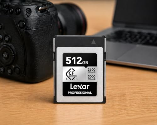Image of Lexar Professional Silver CFexpress 4.0 Type B Card 512GB, 3600MB /s Read, 3000MB /s Write, Ultra-Fast Memory Card for 8K Video & Photography