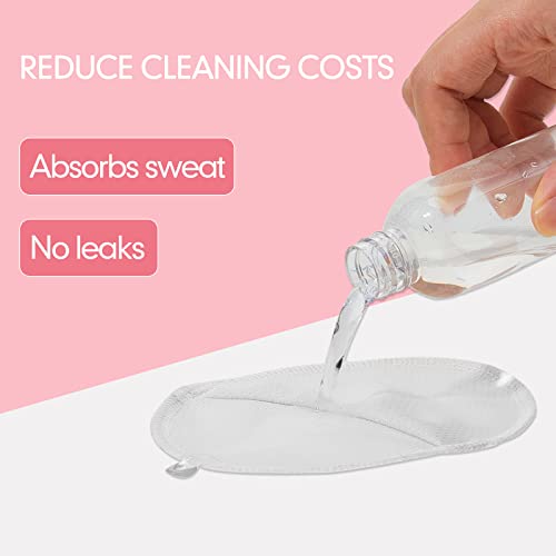 Image of 4 Pairs Underarm Sweat Pads Reusable Armpit Absorbing Guards Washable with Shoulder Strap Under Arm Breathable Absorbent Sweat Protectors Pads Guards for Women and Men(White)