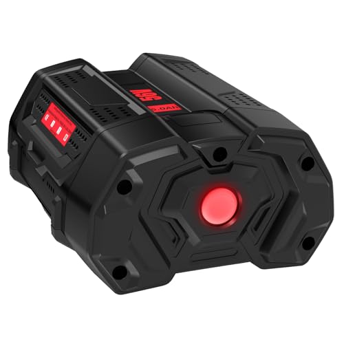 GERIT BATT 5000mAh BA2800T Replacement for EGO Battery Compatible with EGO 56V Battery Power Compatible with EGO 56 Volt Lithium-ion BA2800 BA1400 BA4200 HT2400 LB6504 LB5804 LB6500 Tools(Red)