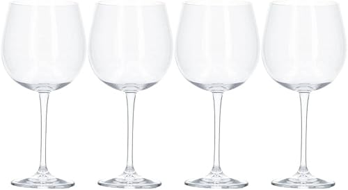 MIKASA Julie - Juego de 4 vasos de cristal sin plomo, 22.1 onzas líquidas, transparentes