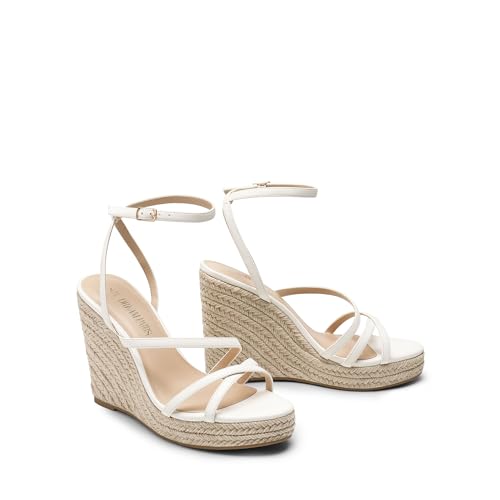 Image of DREAM PAIRS Women's Strappy Espadrille Wedge Sandals | Platform Chunky Heel design,Comfortable Open Toe Wedge Sandals with Cushioned Insole, Fashion Dressy Shoes