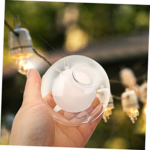 Image of Zerodeko 4pcs Glass Lamp Cover Lampshade Round Replacement for Pendant Ceiling Lamp