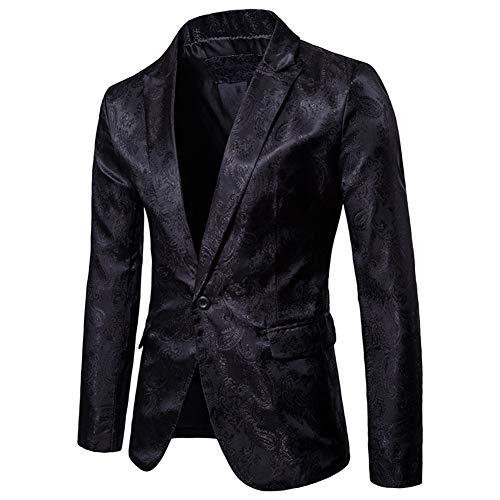 Cloudstyle Mens 2 Piece Paisley Dress Suit One Button Party Wedding Blazer Pants Sets2