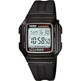 CASIO F-201WA-1A - Reloj digital para hombre con esfera gris, gris