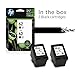 HP 62 | 2 Ink Cartridges | Black | Works Envy 5500 Series, 5600 Series, 7600 Series, OfficeJet 200, 250, 258, 5700 Series, 8040 | T0A52AN