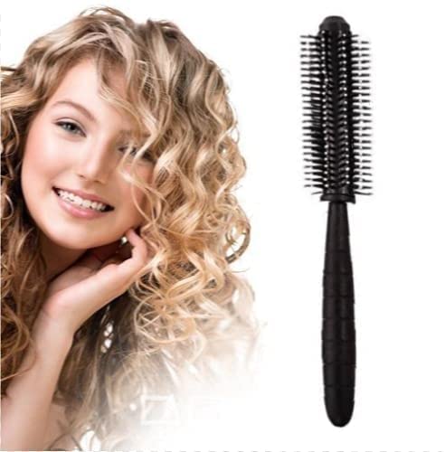 Image of GITGRNTH 2 Pieces Paddle Hair Brush Comb With Round Rolling Curling Roller Comb For Men And Women