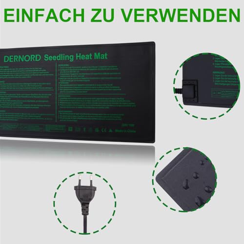 LERWAY Heizmatte Zimmergewächshaus Wärmematte Reptil Dragon Temperatur Heizkissen Amphibien Pet Mat Wärmer Bett Matte, 20,75"x10" Zoll, 21Watt 4 LERWAY Heizmatte Zimmergewächshaus Wärmematte Reptil Dragon Temperatur Heizkissen Amphibien Pet Mat Wärmer Bett Matte, 20,75"x10" Zoll, 21Watt – Bild 4