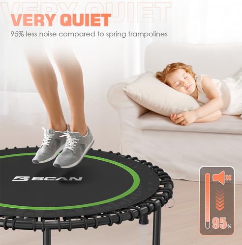 Bcan 450/550 Lbs Foldable Mini Trampoline, 40 Inch/48 Inch Fitness Trampoline With Bungees thumb #5