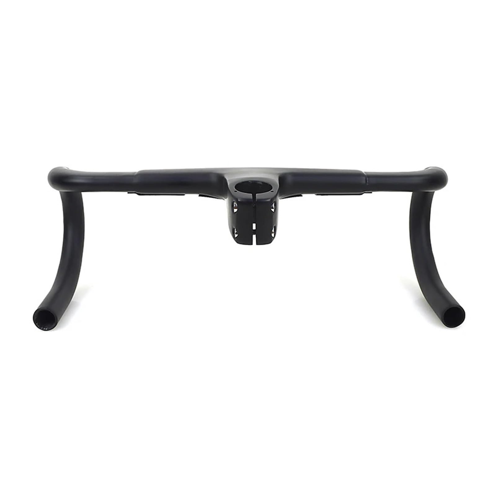 Manubrio Bici Manubrio e Attacco Manubrio integrali for Bici da Strada UD in Fibra di Carbonio, Tubo Tondo Integrato con Adattatore di conversione da 31,8 mm, 28,6 mm