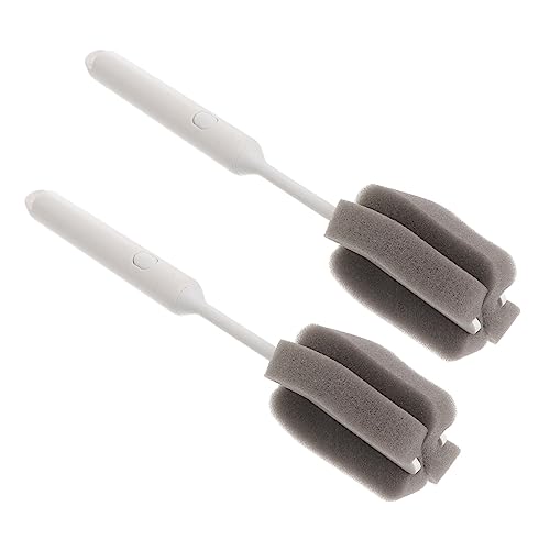 GOOHOCHY 2-Pack Cup Brush Set Sponge Baby Bottle Brush for Glass Plastic Practical for Cups Bottles Easy to Store