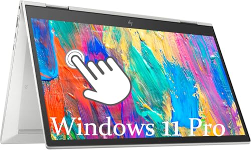 HP EliteBook X360 830 G7 Touchscreen Laptop Business, 13,3" FHD (1920 x 1080), Intel Core i5-10310U, RAM 8 GB, SSD 256 GB, tastiera QWERTY, Windows 11 Pro (rinnovato)
