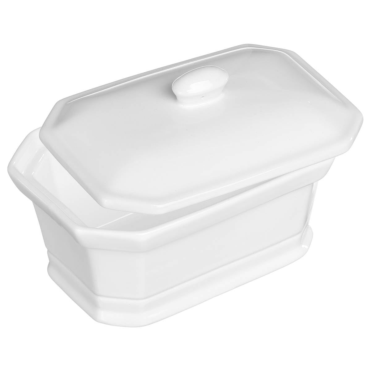 5 five simply smart 5five - zuppiera per foie gras in ceramica bianca