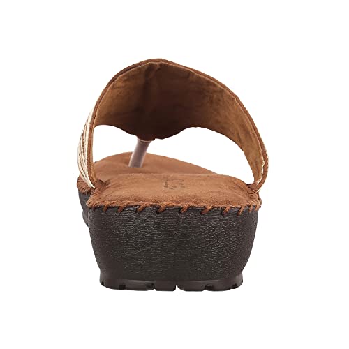 Image of Metro Women's Faux Leather Thong Strap Comfy Fashion Sandals