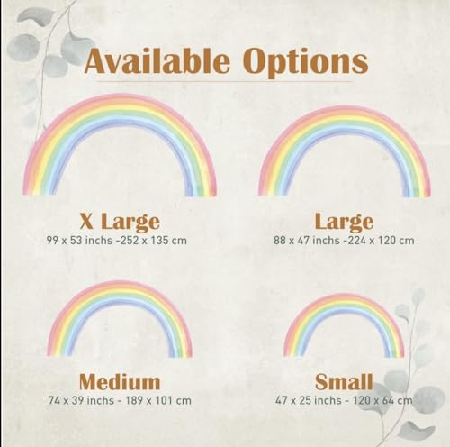 Vinilo Decorativo Arcoíris Pastel para Habitación Infantil miniatura 5