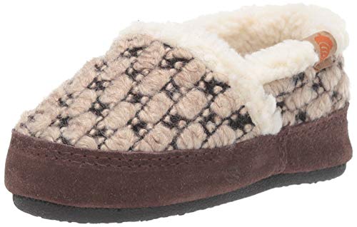 Acorn Unisex-Kid's L'il Jam Moc Slipper, Pebble, 1-2