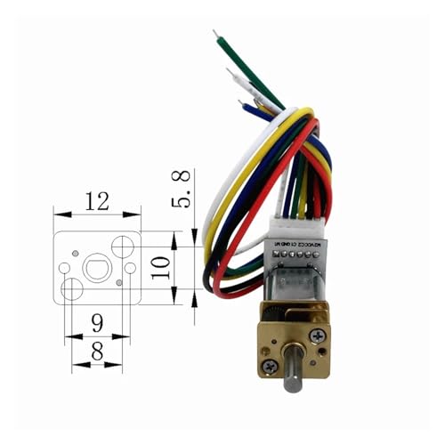 Moteur de codeur d'impulsions GB12-N20B 6V 500 tr/min de précision - 5