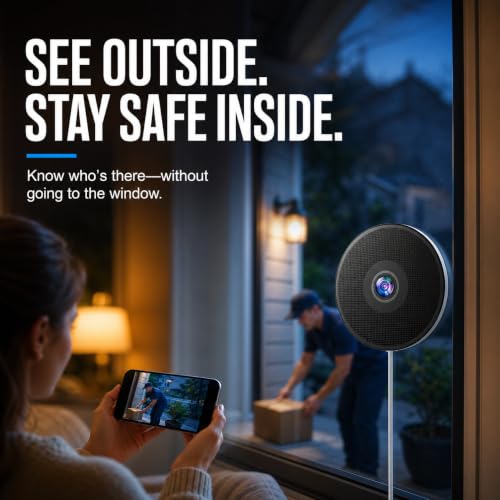 2 Pack Window Security Camera, 2K Smart Window Camera with Color Night Vision , Stick On Window Cameras for Home Security With 5G & 2.4G Dual Band, Two Way Audio Camera for Window, Motion Detection - image 3