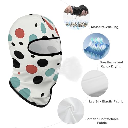 Balaclava Mask for Men Balaclava Ski Mask Polka Dot Winter Face Mask Face Cover for Cycling miniatura 3