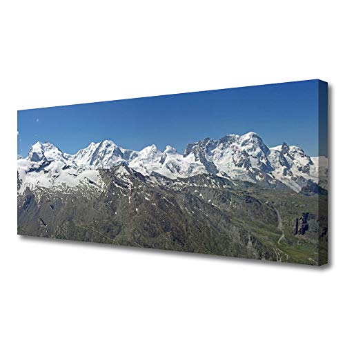 Toile imprimée montagnes 125x50cm pour créer un salon style chalet moderne - 2