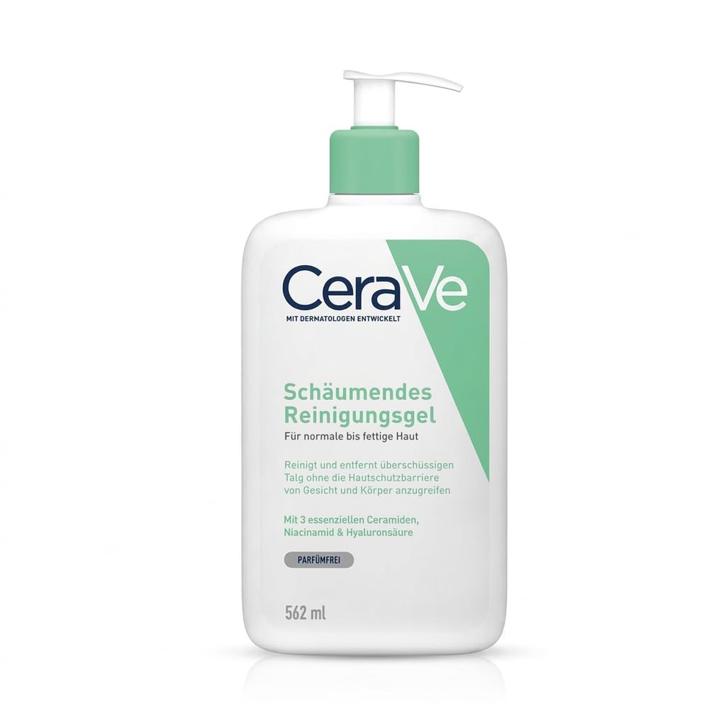 CeraVe Schäumendes Reinigungsgel für Gesicht & Körper, Waschgel, 562 ml