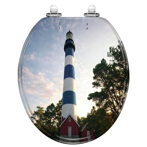Round Toilet Seat lighthouse chincoteague island lighthouse pictures royalty Resin