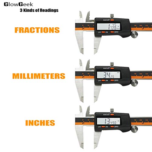 Mitutoyo Absolute 500-196-20 Digital Caliper, Stainless Steel, Battery Powered, Inch/Metric, 0-6" Range, +/-0.001" Accuracy, 0.0005" Resolution #TOP1