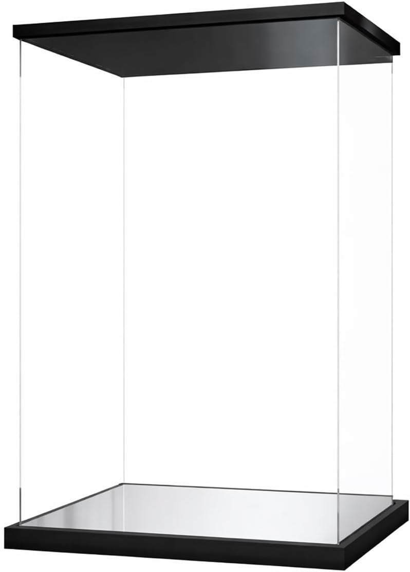 Acrylic Display Case Compatible for Lego City Gardens #71741, Dustproof Display Box Showcase,Model Not Included,A